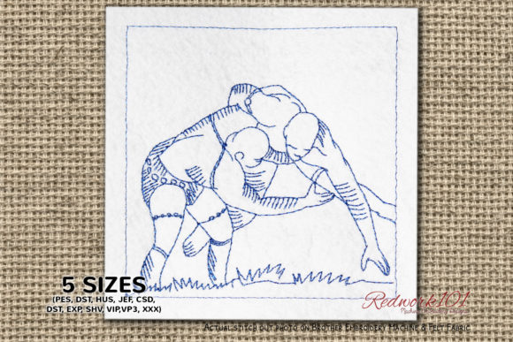 African Wrestling Bluework Design Review