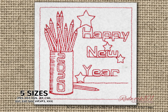 Coloring Pencil Box New Year Embroidery Review