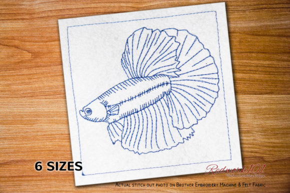Siamese Fighting Fish Embroidery Review