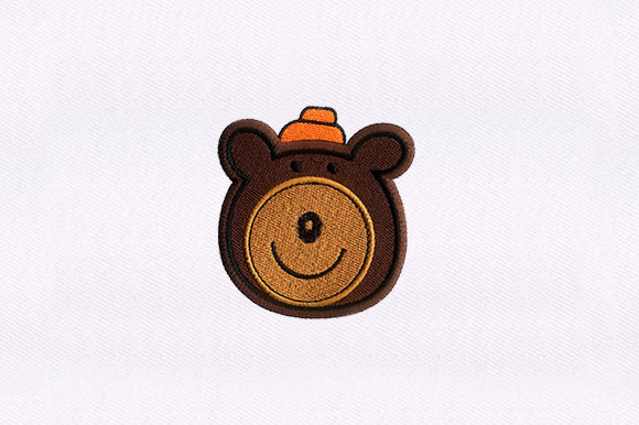 Smiling Bear Face Embroidery Design Review