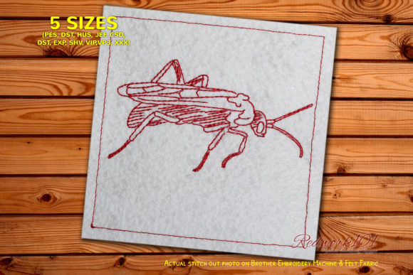 Tarantula Hawk Lineart Review for Embroidery Designers
